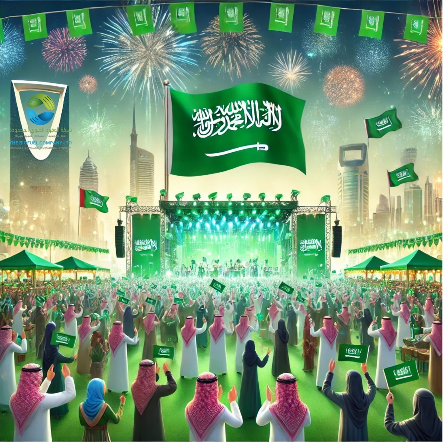 اليوم الوطني السعودي السعيد 2024! 🇸🇦