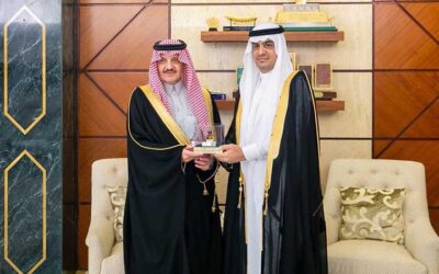 He received His Royal Highness Prince Saud bin Nayef bin Abdulaziz